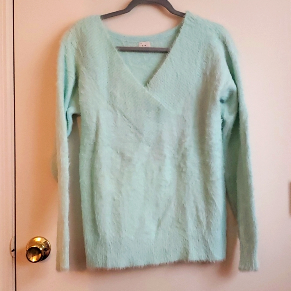Mint Fuzzy Sweater